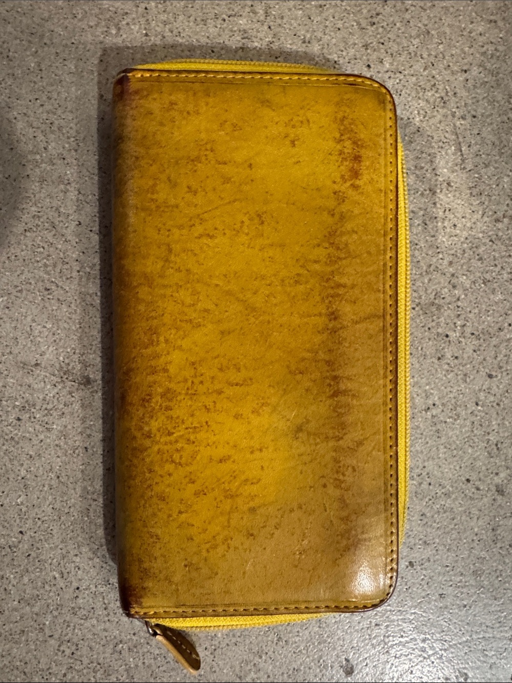 Genuine Leather Yellow Women’s wallet